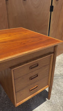 Load and play video in Gallery viewer, Mid-Century Danish Modern Writer&#39;s Desk in Oak Attributed to Arne Vodder for Sigh &amp; Søns, Denmark, c. 1960s
