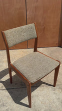 Load and play video in Gallery viewer, Danish Mid-Century Modern Dining / Desk Chair in Solid Teak &amp; Original Oatmeal Fabric by Scandinavia Woodworks Co., c. 1970&#39;s
