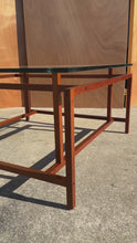 Load and play video in Gallery viewer, Danish Mid-Century Modern Coffee Table in Solid Teak w/ Glass Top by Henning Nørgaard for Komfort of Denmark, c. 1960's
