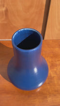 Load and play video in Gallery viewer, Mid-Century Modern Contemporary Oversized Powder-Blue-Glazed Studio Craft Ceramic Vase, USA, c. 1980s
