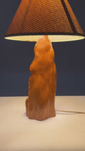 Load and play video in Gallery viewer, Mid-Century Modern Cypress Knee Table Lamp in Solid Florida Bald Cypress, USA, c. 1960s
