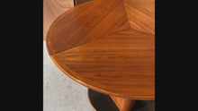 Load and play video in Gallery viewer, Danish Modern Expanding Model DC06 &quot;Lotus&quot; Dining Table in Teak by Skovby Møbelfabrik, Denmark, c. 1970&#39;s
