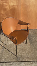 Load and play video in Gallery viewer, Italian Postmodern Modernist "Jocauro" Armchair by Arrben in Original Patinaed Leather, Italy, c. 1990s
