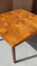 Load and play video in Gallery viewer, Mid-Century Scandinavian Modern Expansion Dining Table w/ Stow-in-Table Leaves in Teak by D-SCAN, c. 1970&#39;s
