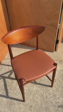 Load and play video in Gallery viewer, Rare Mid-Century Danish Modern Model 317 Chair in Teak and Leather by Peter Hvidt &amp; Orla Mølgaard for Søborg Møbelfabrik, Denmark, c. 1960s
