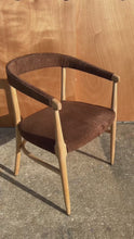 Load and play video in Gallery viewer, Mid-Century Modern Bentwood Lounge Chair / Armchair in Suede &amp; Maple in the Manner of Lawrence Peabody / Thonet, USA, c. 1950s
