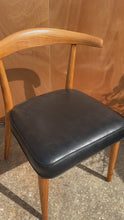 Load and play video in Gallery viewer, Rare Set of Four (4) Mid-Century Modern Dining Chairs in Oak by Lawrence Peabody for Richardson Nemschoff, USA, c. 1950s
