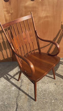 Load and play video in Gallery viewer, Set of Two (2) Mid-Century Modern Windsor Centennial Chairs in Solid Walnut by Kipp Stewart for Drexel, USA, c. 1960's
