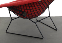 Load image into Gallery viewer, 24 HOUR HOLD - Authentic Bird Lounge Chair by Harry Bertoia for Knoll in Original Red Fabric w/ Ottoman-ABT Modern
