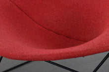 Load image into Gallery viewer, 24 HOUR HOLD - Authentic Bird Lounge Chair by Harry Bertoia for Knoll in Original Red Fabric w/ Ottoman-ABT Modern
