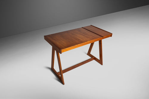 A-Frame Teak Writing Desk by Móveis Gerdau, Brazil, c. 1960's-ABT Modern