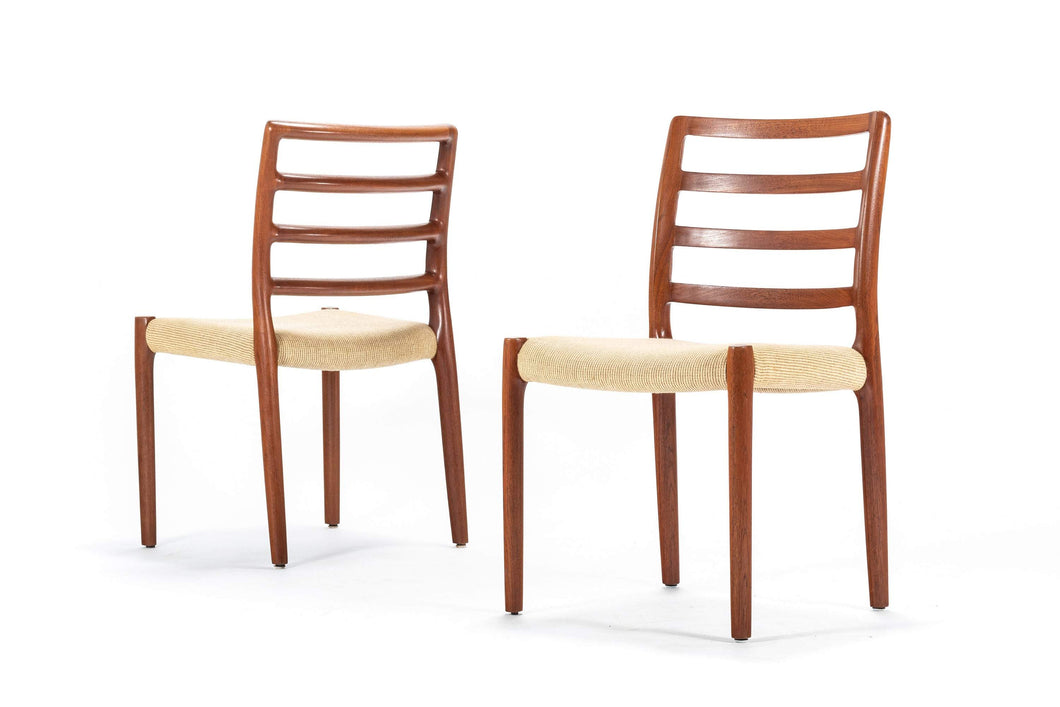 A Set of 2 Niels Moller Model 85 Dining Chairs in Teak-ABT Modern