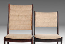 Load image into Gallery viewer, A Set of Four (4) Danish Modern Dining Chairs in Afromosia and Original Knit Fabric, c. 1970s-ABT Modern
