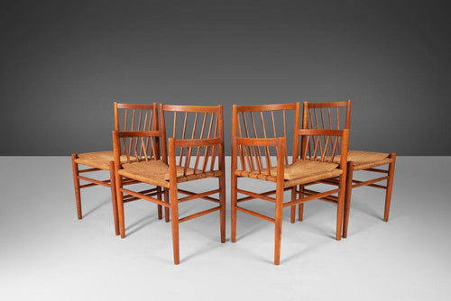 A Set of Four (4) Dining Chairs by Jørgen Baekmark for FDB Møbler, Denmark, c. 1950s-ABT Modern