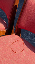 Load image into Gallery viewer, A Set of Six Model 89 Danish Modern Dining Chairs by Erik Buch in Teak in Original Salmon Upholstery-ABT Modern
