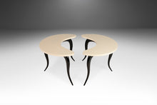 Load image into Gallery viewer, Art Deco Serpentine 3 Piece Table Set After Osvaldo Borsani Including a Coffee Table and Two Side Tables, c. 1970s-ABT Modern
