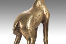 Load image into Gallery viewer, Artisan Hand Hammered Mid Century Giraffe Figures in Solid Brass - A Set of 2, Korea-ABT Modern
