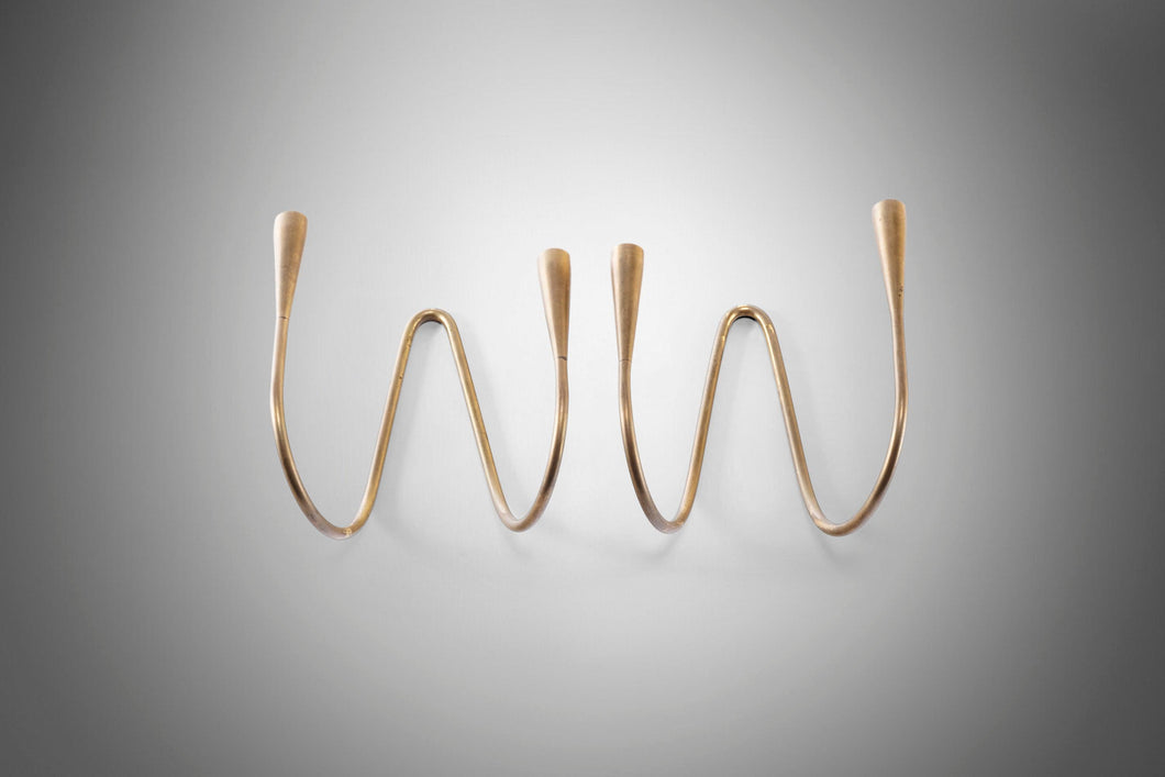 Brass Wall Candle Holders Designed by Svend Aage Holm Sørensen for Illum Bolighus, Denmark, c. 1960's-ABT Modern