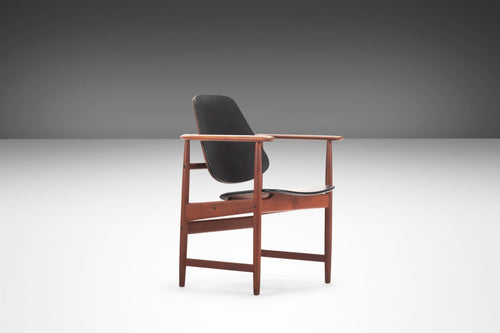 Captain's Chair in Teak by Arne Hovmand-Olsen for Onsild Møbelfabrik, Denmark, c. 1960's-ABT Modern