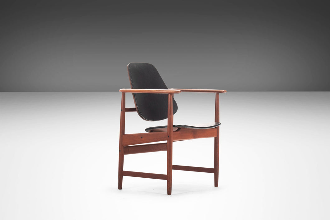 Captain's Chair in Teak by Arne Hovmand-Olsen for Onsild Møbelfabrik, Denmark, c. 1960's-ABT Modern