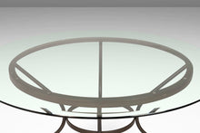 Load image into Gallery viewer, Charleston Forge &#39;Etrusche&#39; Iron Glass Top Dining Table, USA-ABT Modern
