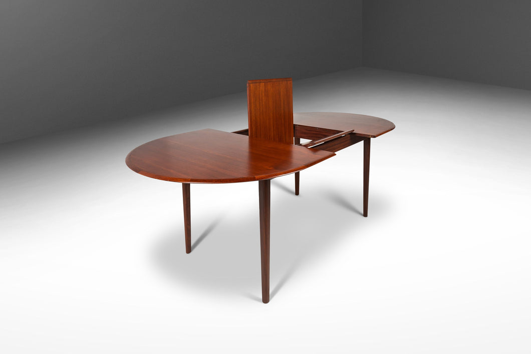 Danish Mid Century Modern Dining Table in Teak w/ Butterfly Leaf, Denmark, c. 1960's-ABT Modern