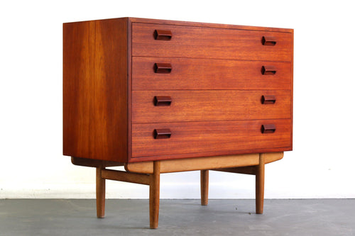 Danish Modern Borge Mogensen Teak and Oak Chest of Drawers, Denmark-ABT Modern