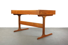 Load image into Gallery viewer, Danish Modern Drafting / Writing Desk In Rich Grained Teak with Pop Up Compartment-ABT Modern
