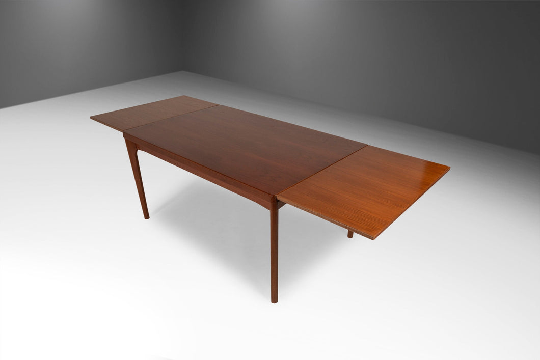 Danish Modern Extension Table by Henning Kjærnulf for Vejle Stolefabrik in Teak, Denmark, c. 1960's-ABT Modern