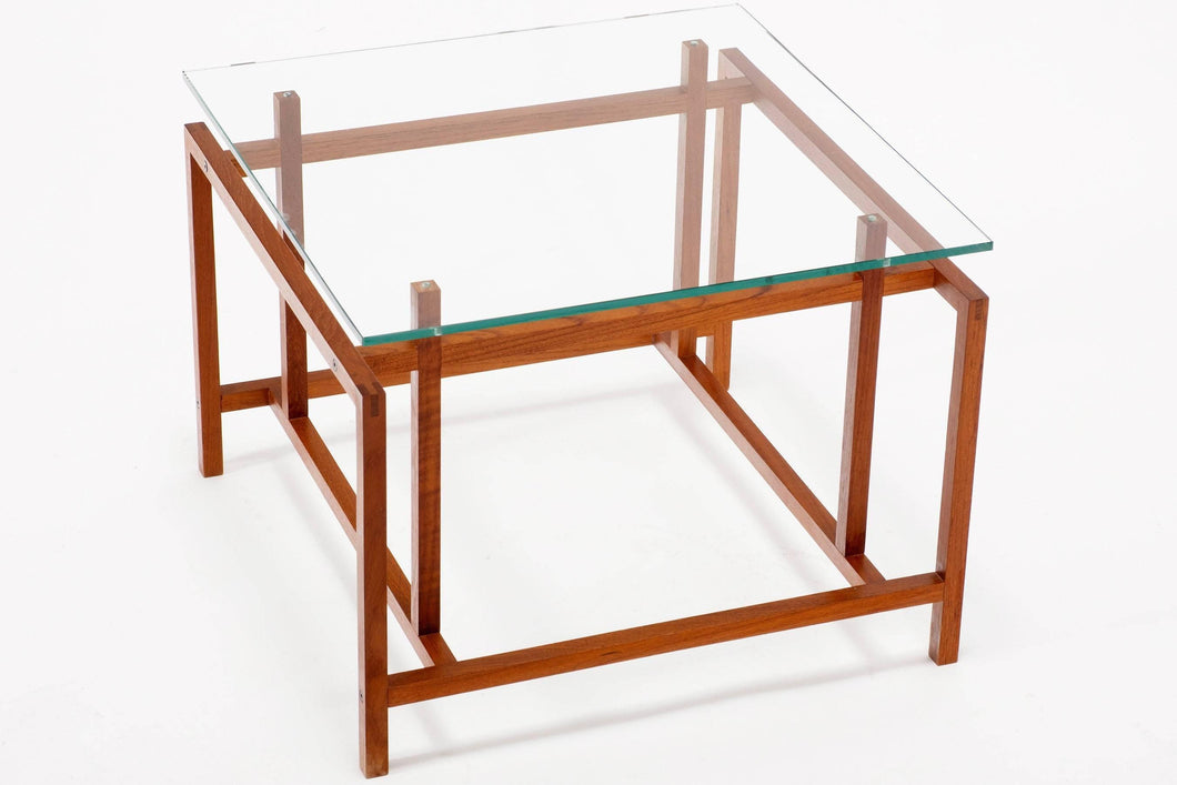 Danish Modern Henning Nørgaard for Komfort Teak and Glass Side Table-ABT Modern