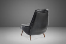 Load image into Gallery viewer, Danish Modern High Back Lounge Chair in Original Vinyl Upholstery, c. 1960s-ABT Modern
