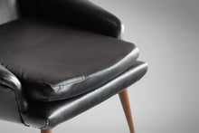 Load image into Gallery viewer, Danish Modern High Back Lounge Chair in Original Vinyl Upholstery, c. 1960s-ABT Modern
