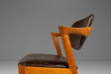 Load image into Gallery viewer, Danish Modern Kai Kristiasen Model 42 Teak Dining Chair / Desk Chair in Leather, Denmark, c. 1960&#39;s-ABT Modern
