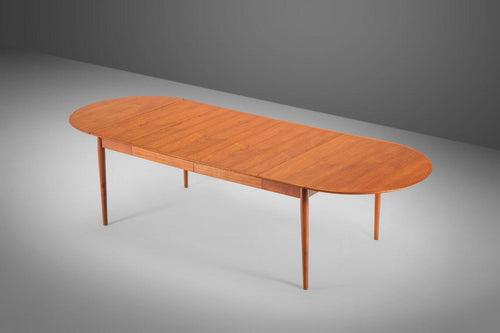 Danish Modern Model 227 Teak Extension Dining Table with Removable Dropleaves by Arne Vodder for Sibast, c. 1960s-ABT Modern