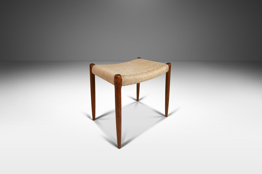 Danish Modern Model 80A Ottoman in Teak by Niels Otto Møller for J.L. Møller Mobelfabrik, Denmark, c. 1960's-ABT Modern