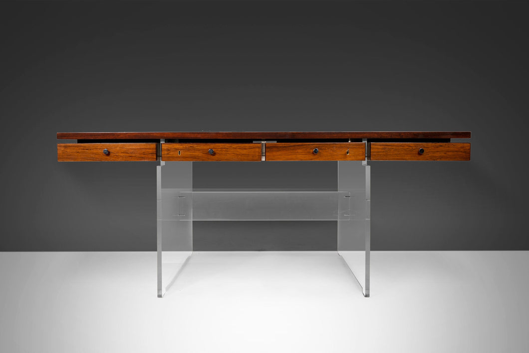 Danish Modern Rosewood Executive Desk by Poul Norreklit for Sigurd Hansen, 1960s-ABT Modern