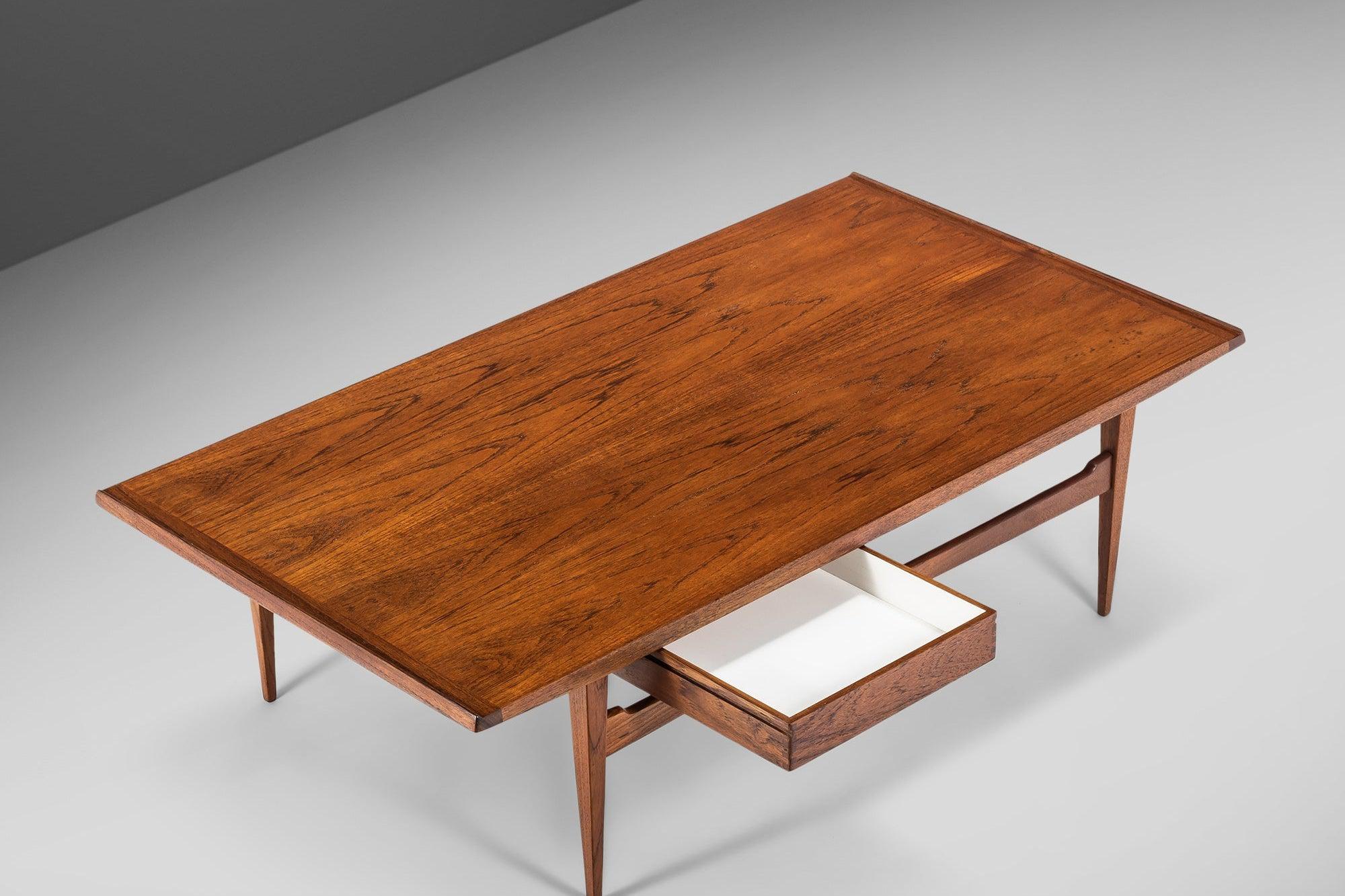 Danish Modern Style Teak Coffee Cocktail Table by MM Moreddi, Sweden,