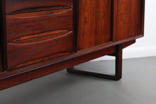 Load image into Gallery viewer, Danish Rosewood Credenza with Sled Base Atrributed to Arne Vodder, 1960s-ABT Modern

