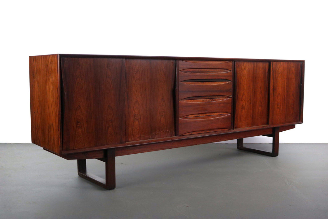 Danish Rosewood Credenza with Sled Base Atrributed to Arne Vodder, 1960s-ABT Modern