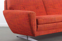 Load image into Gallery viewer, Danish Sofa by G. Thams for A/S Yejen in Original Red / Orange Tweed Fabric-ABT Modern
