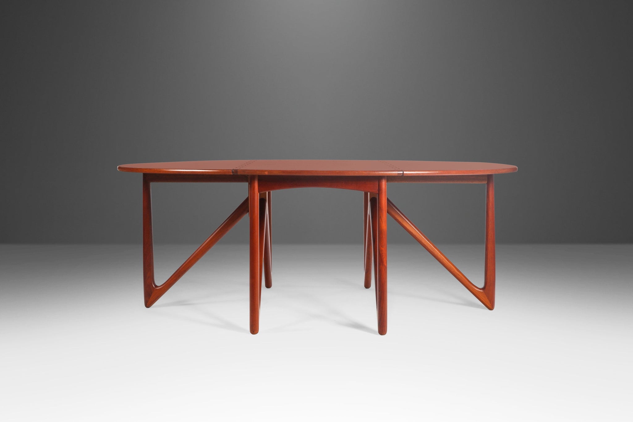Drop-Leaf Teak Dining Table by Kurt Østervig for Jason