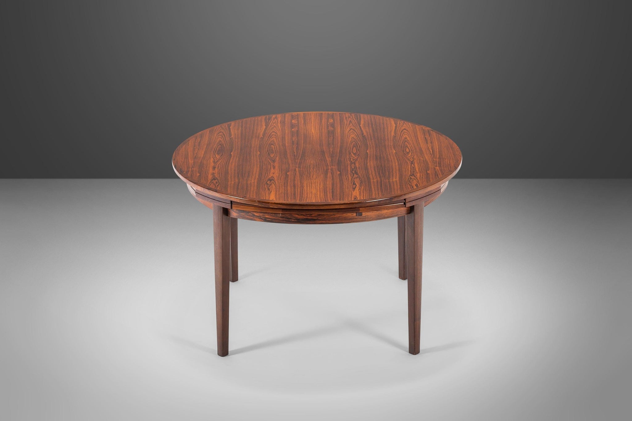 Dyrlund Flip-Flap Lotus Dining Table in Rosewood, Denmark, 1960s