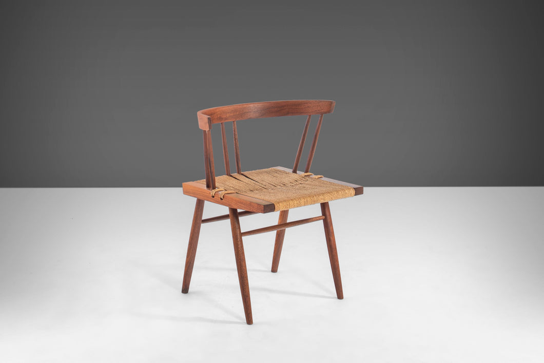Early Grass Seat Chair by George Nakashima in Walnut, c. 1940s-ABT Modern