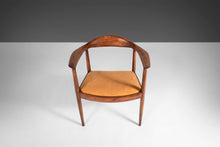 Load image into Gallery viewer, Early Hans Wegner Model JH501 Round Chair / Presidential Chair in Oak w/ a Distressed Leather Seat, c. 1950-ABT Modern

