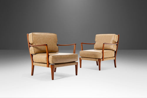 Early Set of Two (2) Löven Style Lounge Chairs After Arne Norrell, Sweden, c. 1960s-ABT Modern