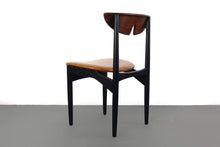 Load image into Gallery viewer, Ebonized Mid Century Modern Dining Chairs By Kurt Ostervig with Stunning Brazilian Rosewood Backs-ABT Modern
