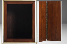 Load image into Gallery viewer, Exceptional Pair of Ricardo Lynn Side Cabinets / End Tables with Gold Trim Detailing, c. 1970s-ABT Modern
