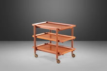 Load image into Gallery viewer, Expandable Danish Modern Bar Cart in Teak by Poul Hundevad for Domus Danica, Denmark, c. 1960&#39;s-ABT Modern
