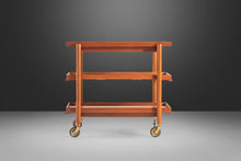 Load image into Gallery viewer, Expandable Danish Modern Bar Cart in Teak by Poul Hundevad for Domus Danica, Denmark, c. 1960&#39;s-ABT Modern
