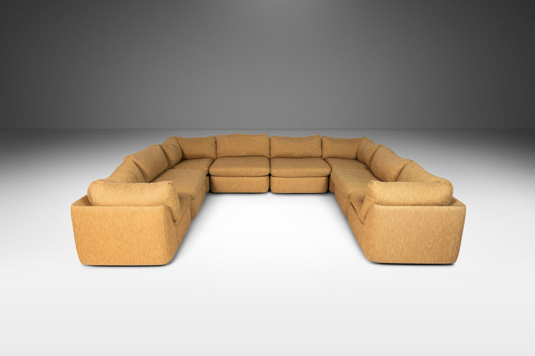 Expansive Eight-Piece Mid Century Modern Sectional Sofa by Milo Baughman for Thayer Coggin, USA, c. 1960's-ABT Modern